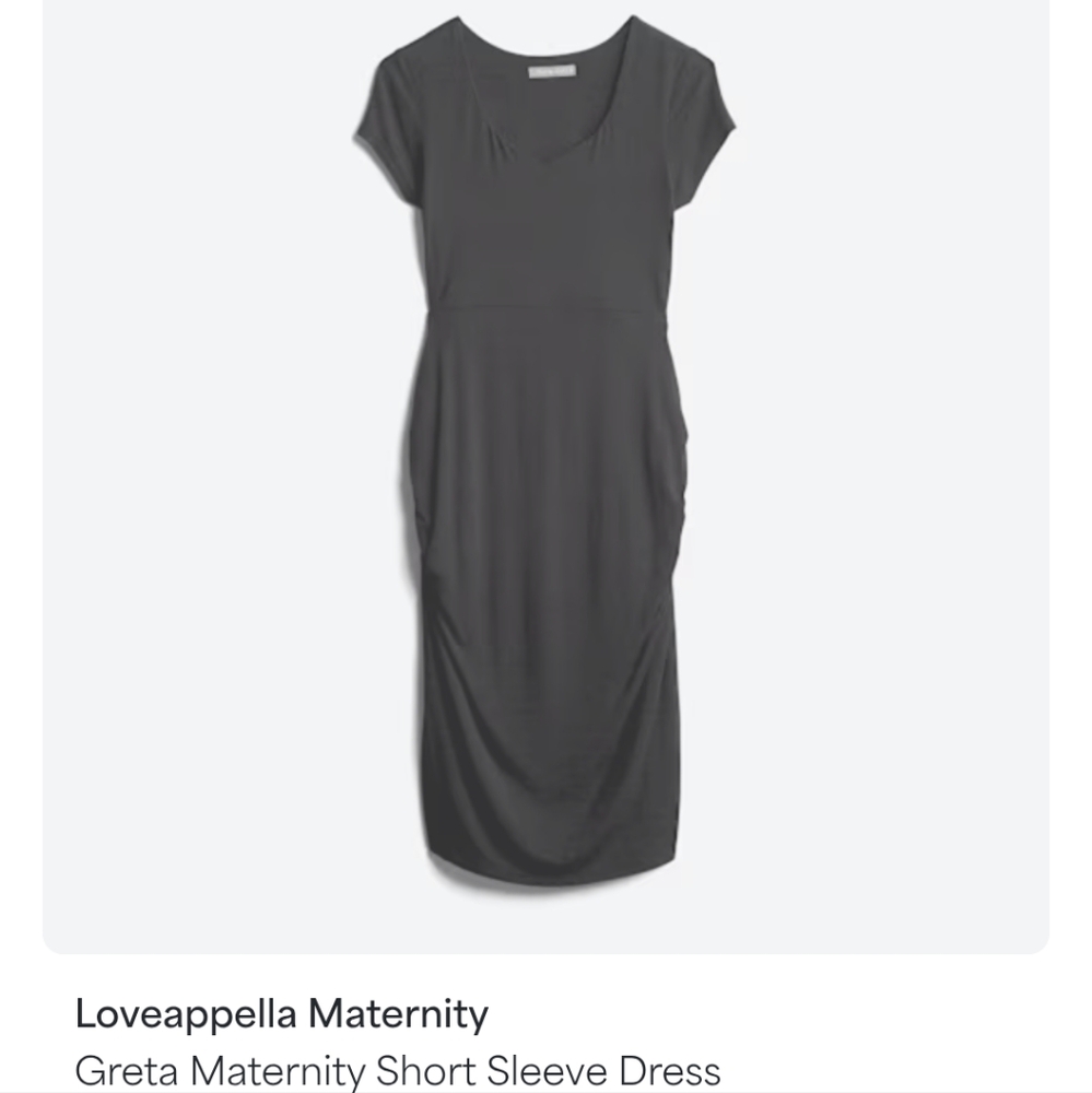 Loveappella Black Maternity Dress